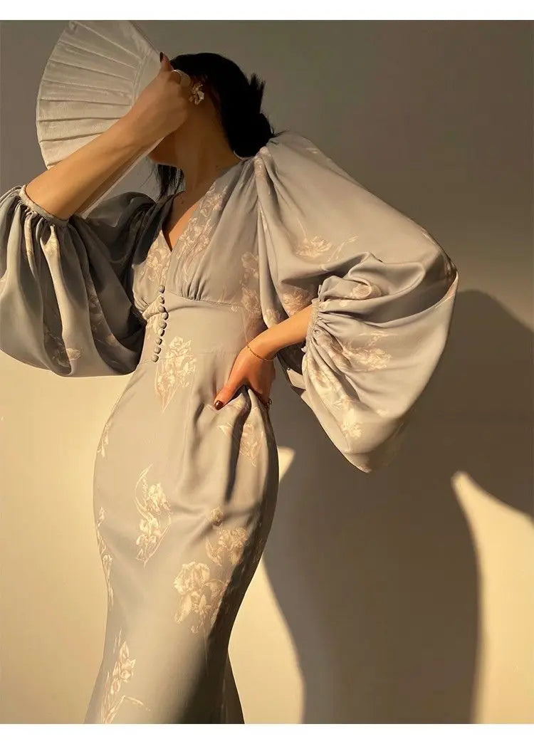 Elegant Mermaid Vintage Dress for Women