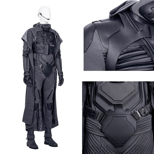 Arrakis Aka Dune Cosplay Costume Armor Suit with Vest Jumpsuit Cape