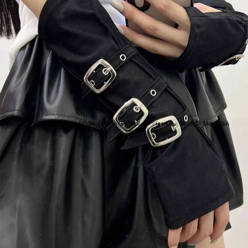 Y2K Punk Fingerless Gloves