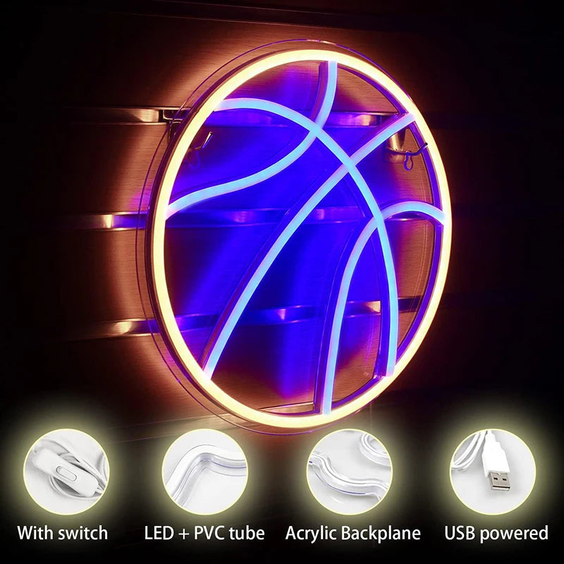 Basketball Neon Sign Light