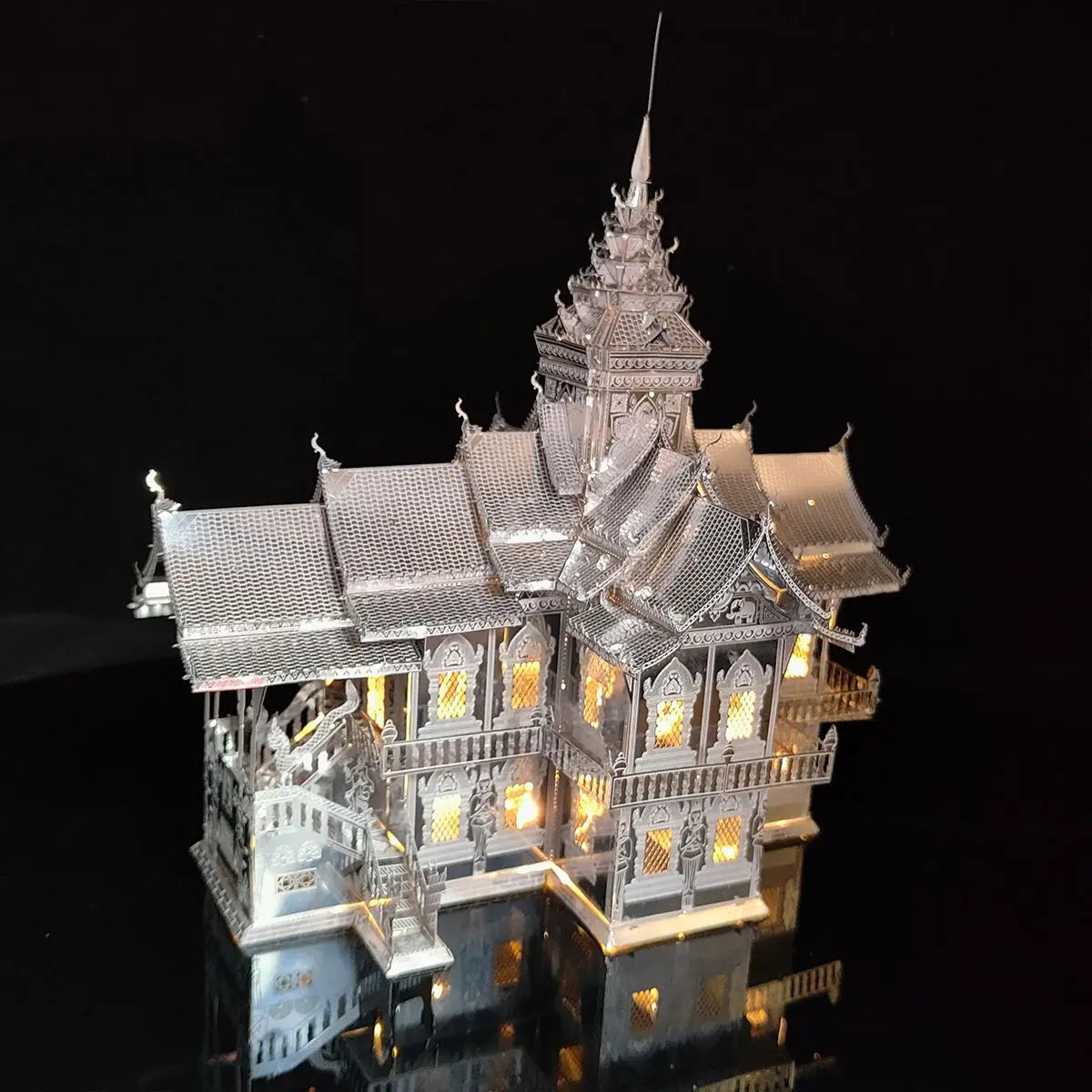 Chiengmai Temple 3D Metal Building DIY Handmade Puzzle