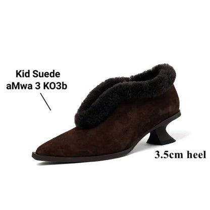 Natural Suede Leather Shoes