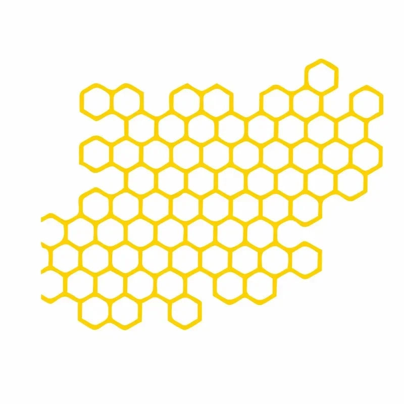 Honeycomb Helmet Decals - Waterproof Motocross Stickers