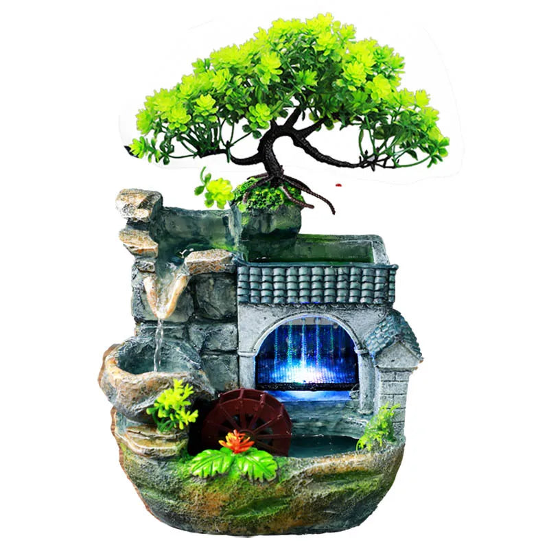 Indoor Living Room Rockery Landscape Waterfall Fountain