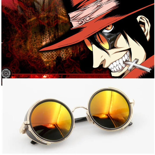 Hellsing Alucard Cosplay Glasses — Orange Sunglasses
