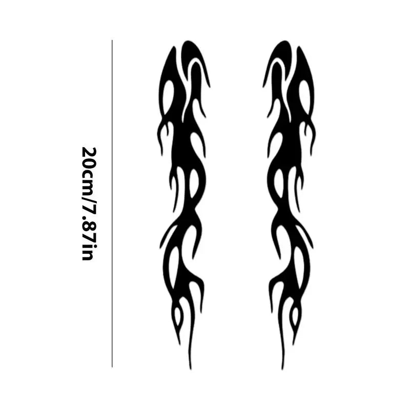 FlameCraft Reflective Motorcycle Decals