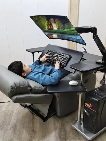 Household folding sit-stand desk