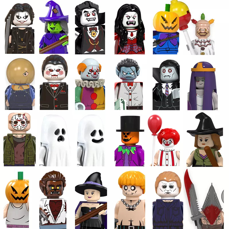 Halloween Horror Movie Series Building Blocks