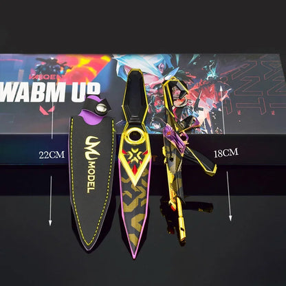 Valorant Champions 2023 New 2pcs Gift Box Metal Kunai Vandal Model Keychain Balisong Uncut Butterfly Knives Karambit Toys Knife