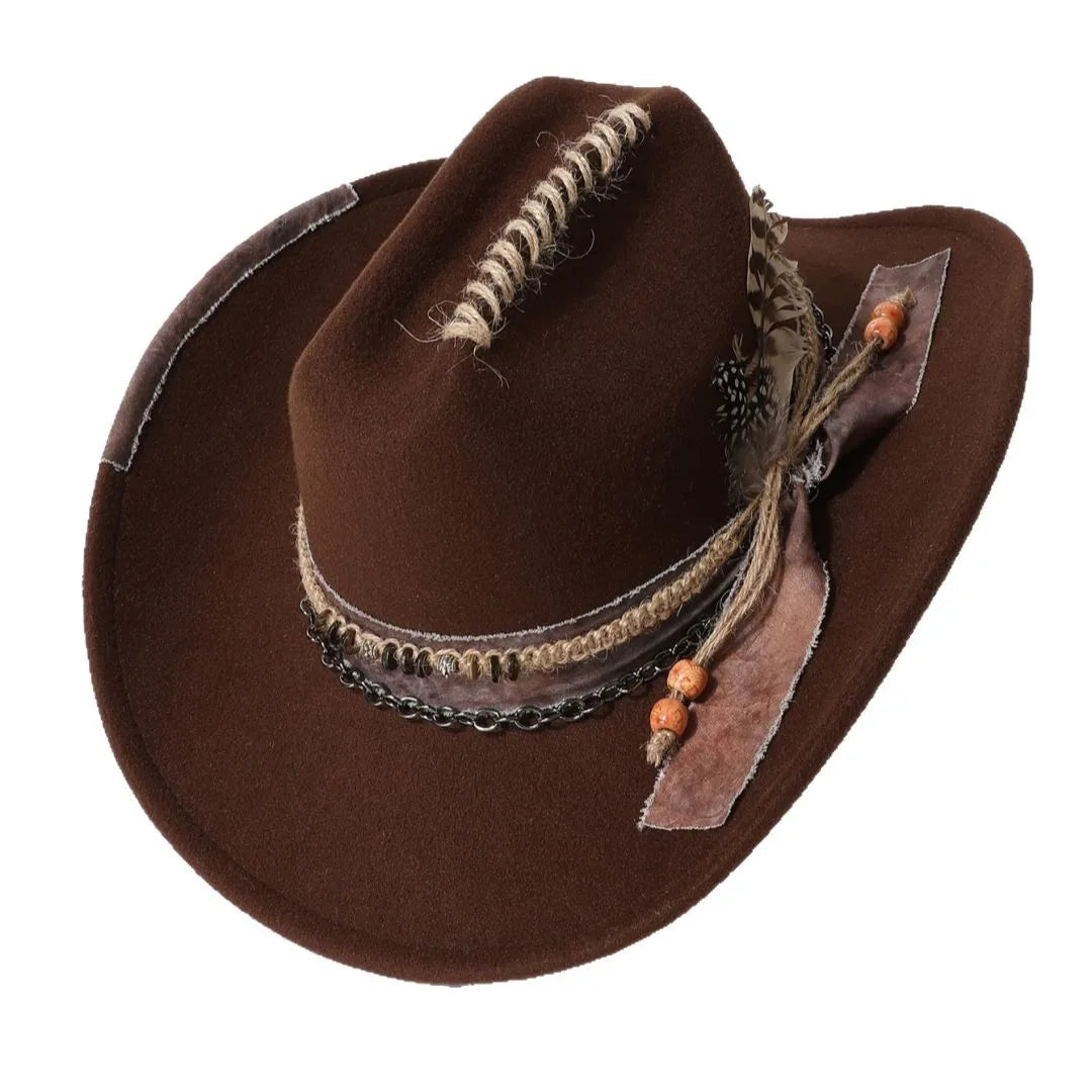 Handmade Suede Fedora Hat — Vintage Jazz