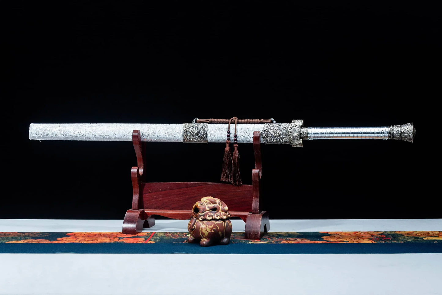 "108cm Phoenix Dragon Sword – Forged Elegance in Steel"