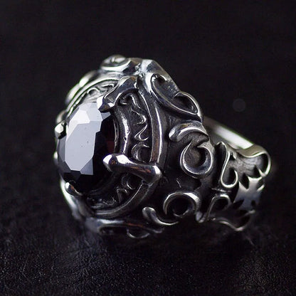 Silver Gothic Red Zircon