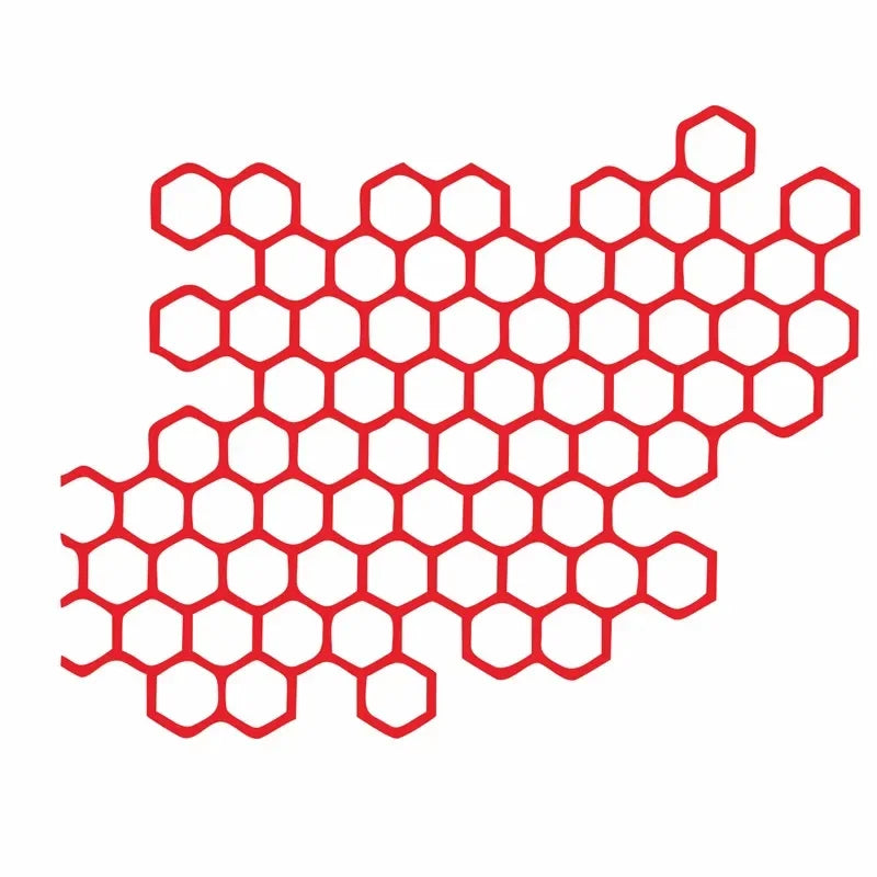 Honeycomb Helmet Decals - Waterproof Motocross Stickers