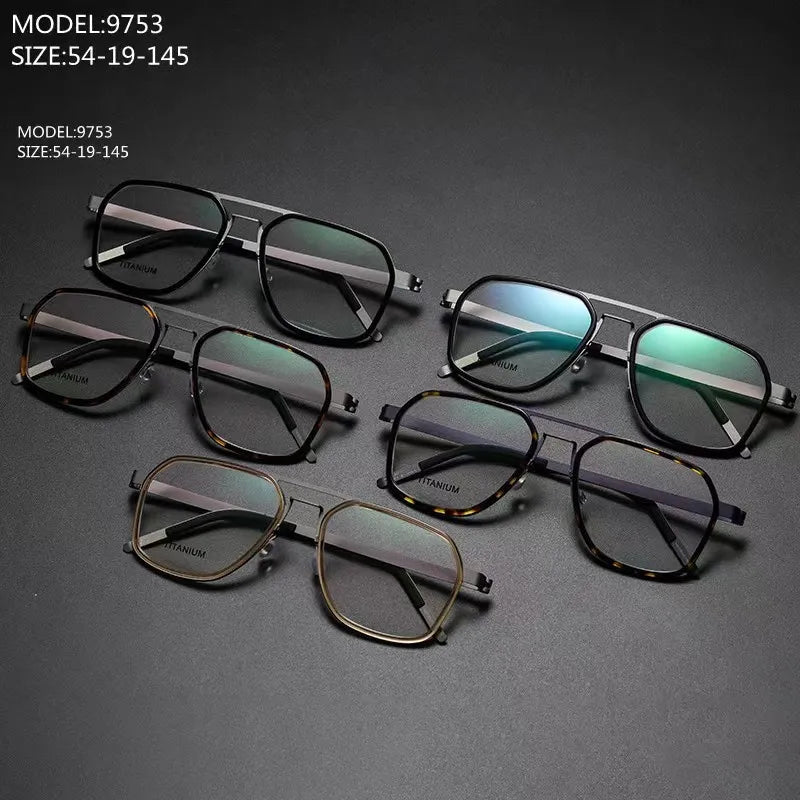 Denmark Brand Titanium Glasses Frame Men Women