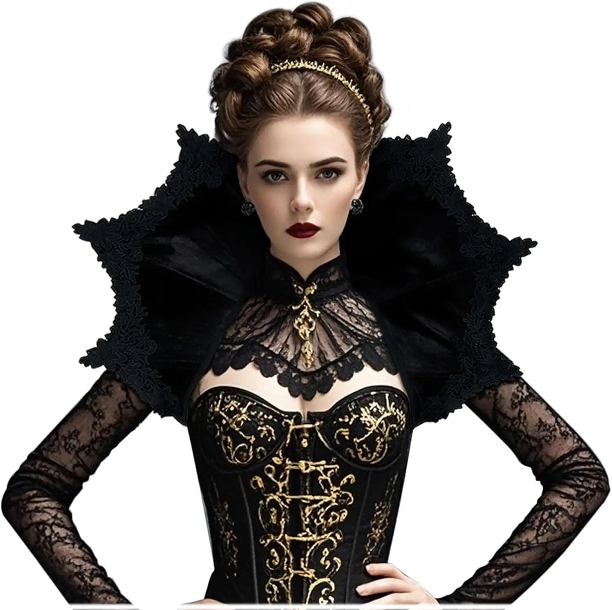 Gothic Vampire Collar Cape — Velvet Victorian · Cosplay