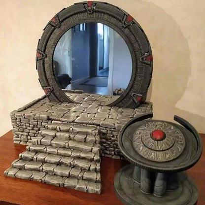 Unique Star Gate Book Stand Light Mirror