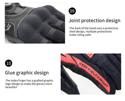 GlideGuard Summer Riding Gloves - Star Field Knight