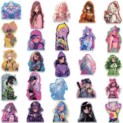 Anime Girl Cartoon Decoration Sticker