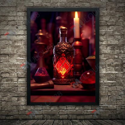 Witch's Elixir: Love & Immortality Canvas Art