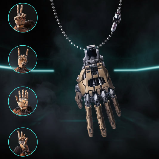 Mechanical Bionic Hand Pendant — Steampunk Movable Fingers