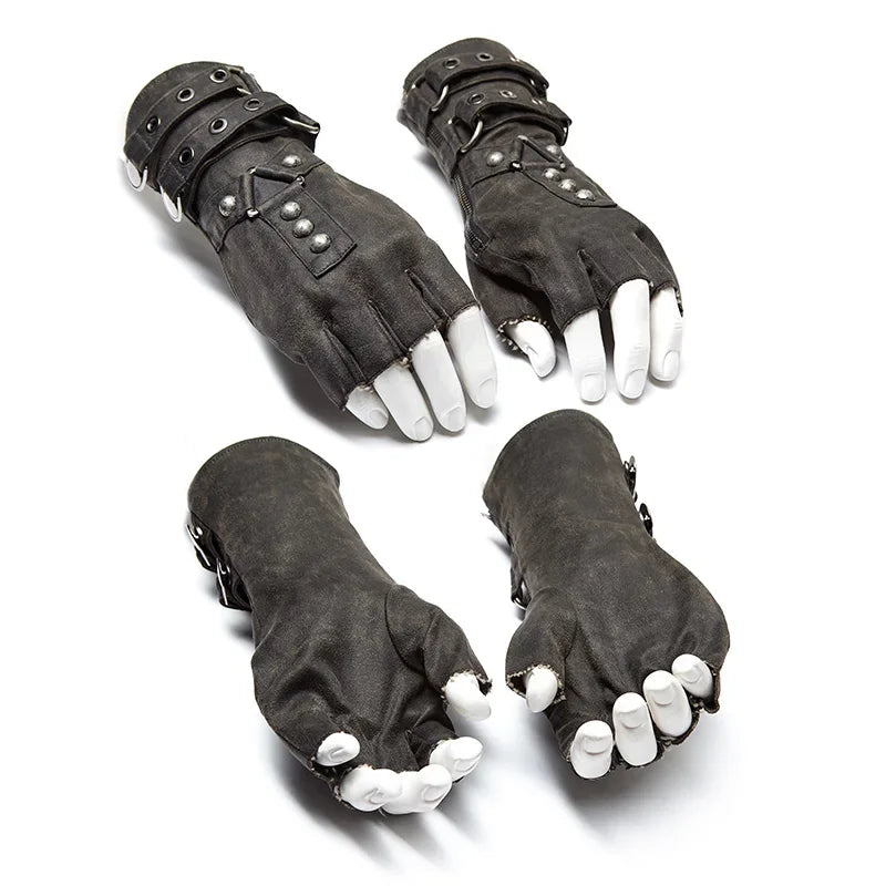Gladiator Steampunk Fingerless Gloves