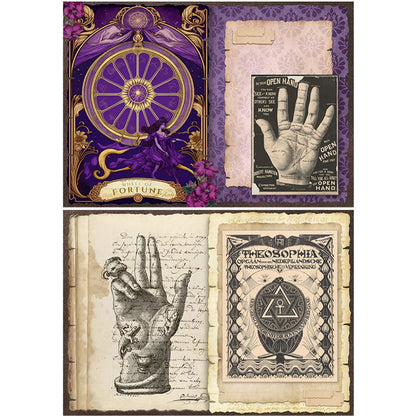 Vintage Magic Witch Tarot Stickers