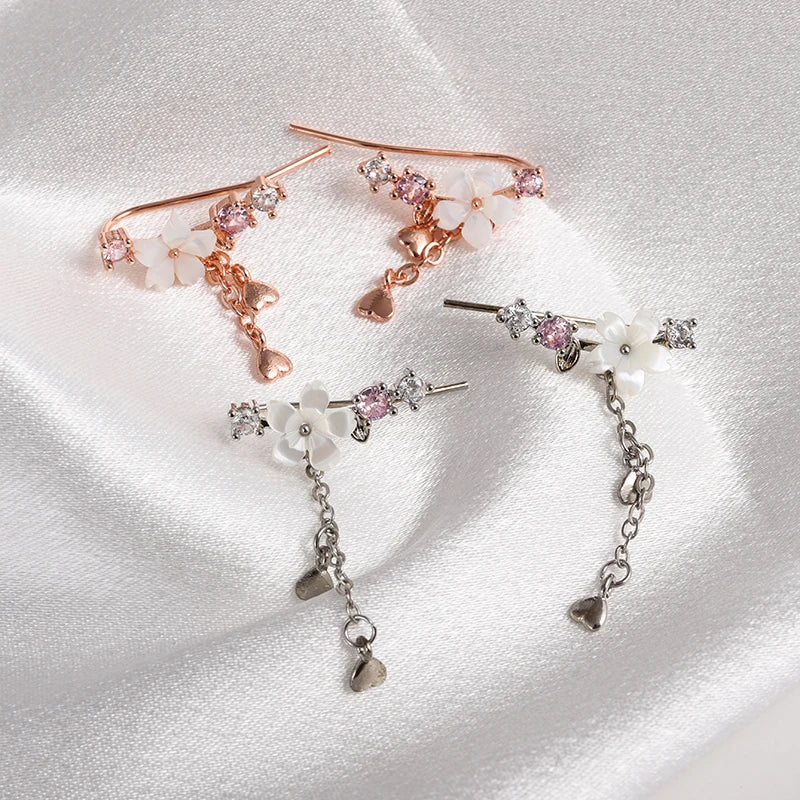 Small Flower Cherry Blossom Earrings