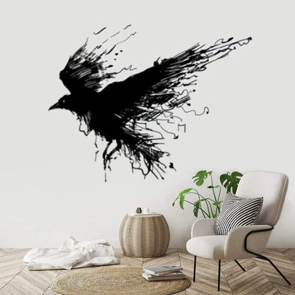 Gothic Raven Crows Bird Wall Stickers