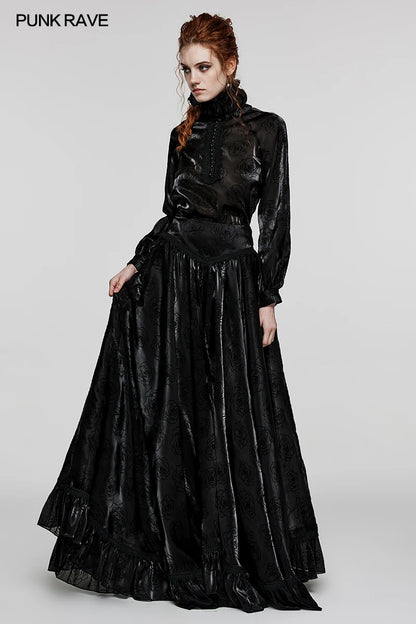 Gothic Skirt Ruffled Edges