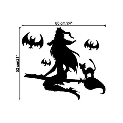 Spooky Cat & Bat Wall Stickers