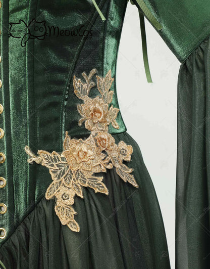 Meowcos Enchanted Green Elf Dress