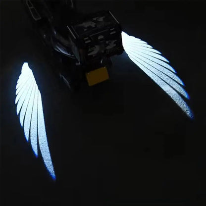 Winged Glow: Motorcycle LED Light Projectors Duo
