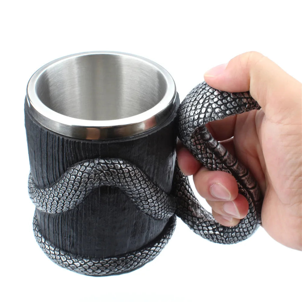 Creative Cobra Figurine Statue Mug Art