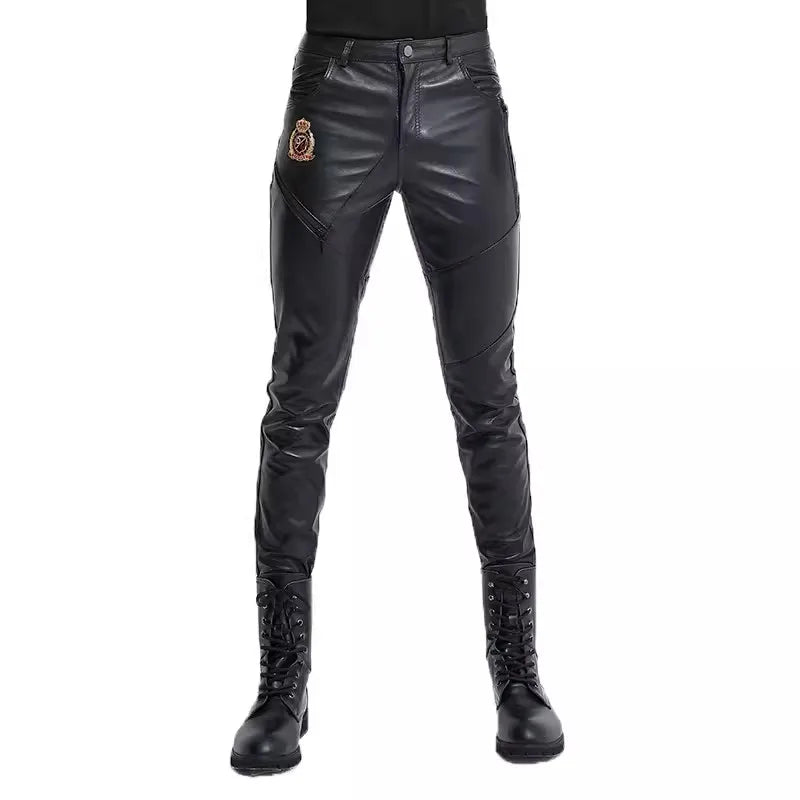 Windproof Leather Pants