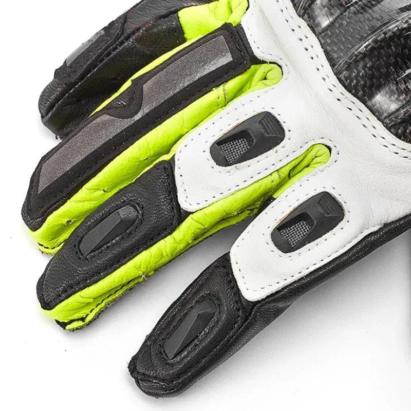 V-176 Touchscreen Leather Riding Gloves - Unisex