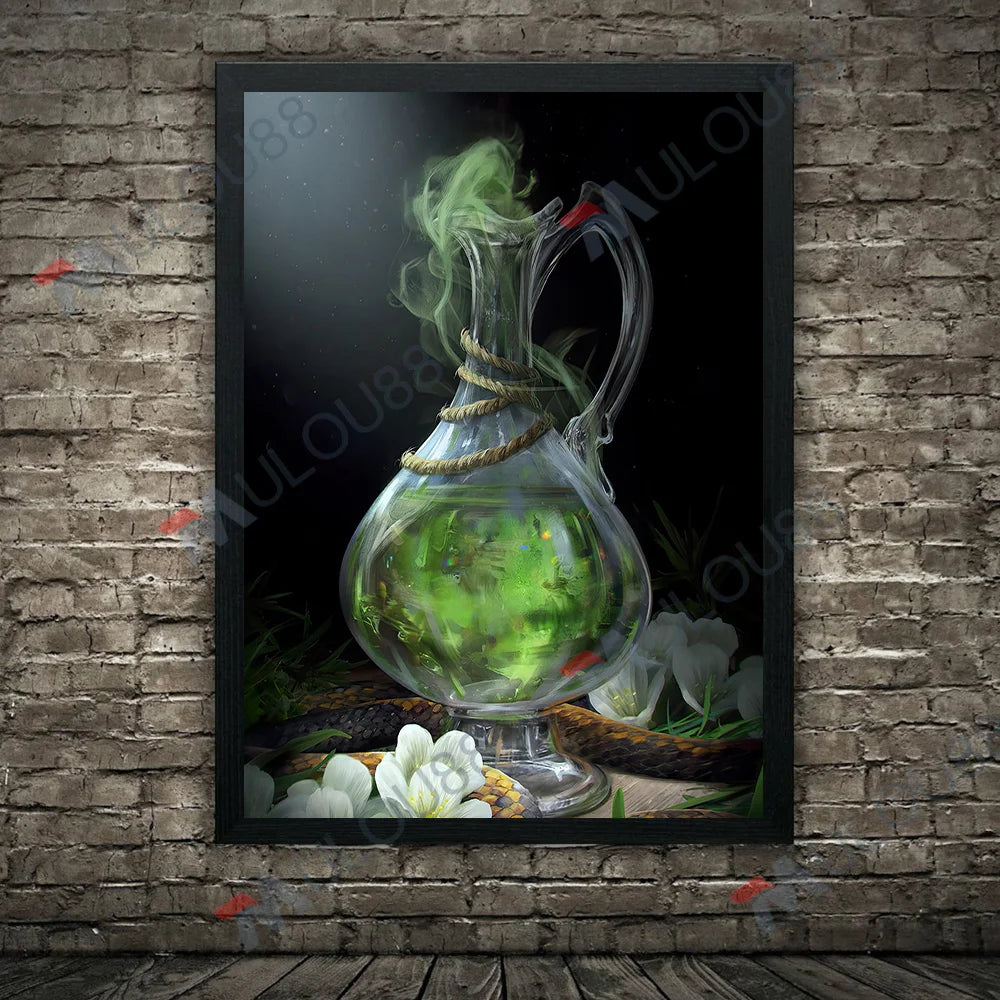 Witch's Elixir: Love & Immortality Canvas Art