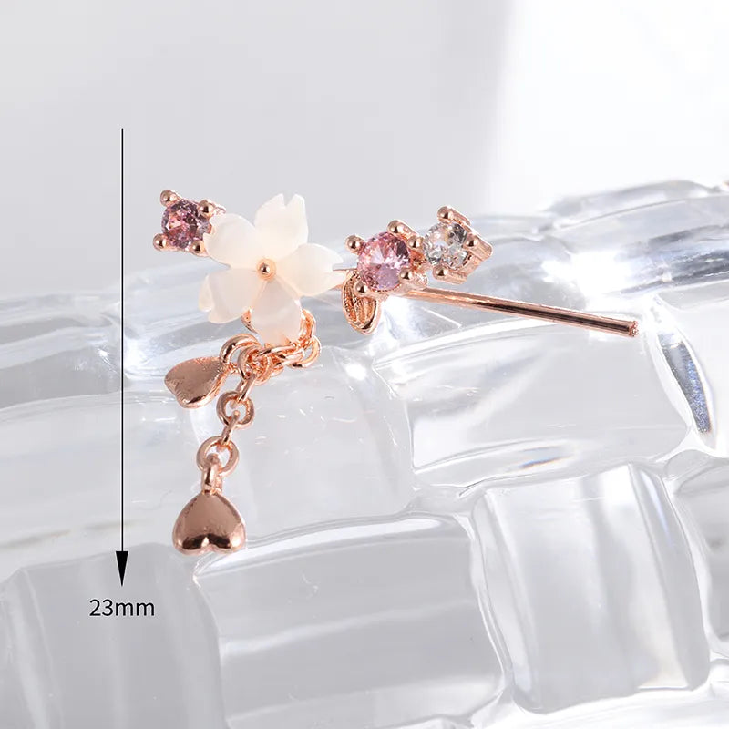 Small Flower Cherry Blossom Earrings