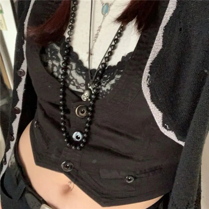 Steampunk Jacquard Tuxedo Vest