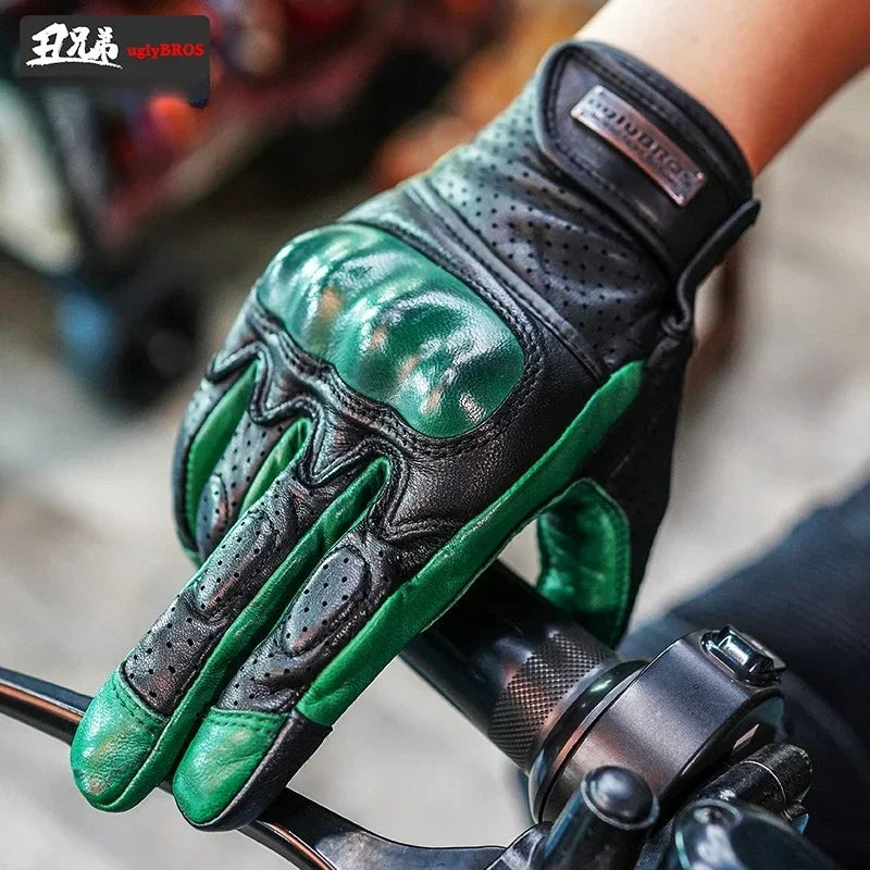 Retro Racer Touchscreen Gloves - Spring & Summer
