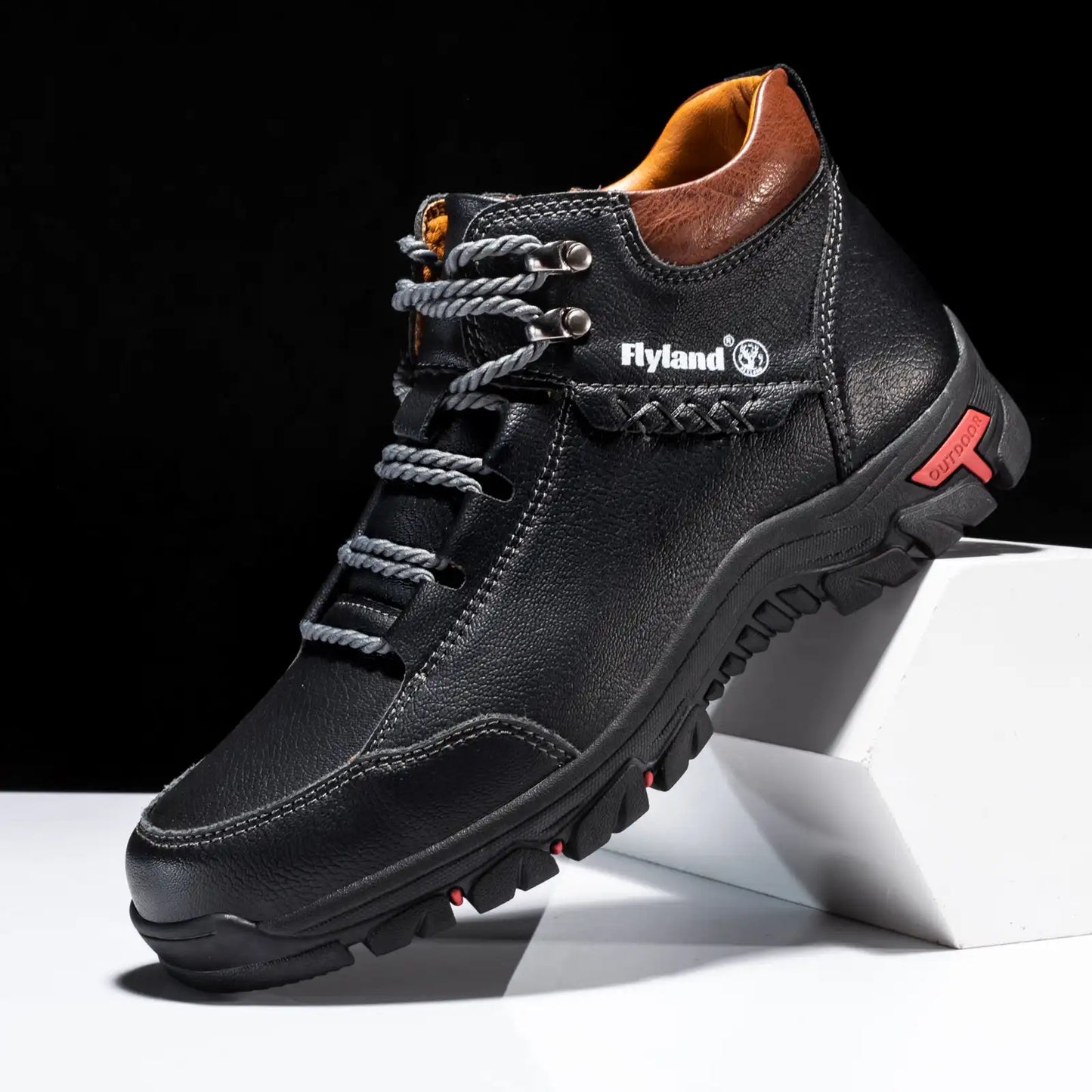 Leather Ankle Boots For Camping Hiking Trekking