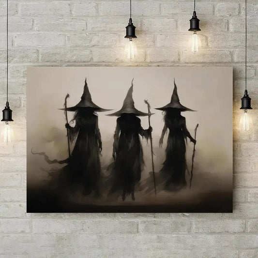 Abstract Retro Witch Wall Art Poster