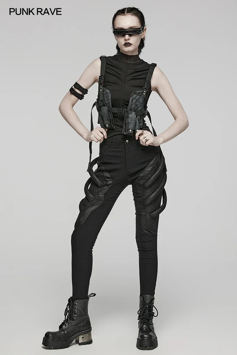 Edgy Detachable Punk Harness Mini Bags