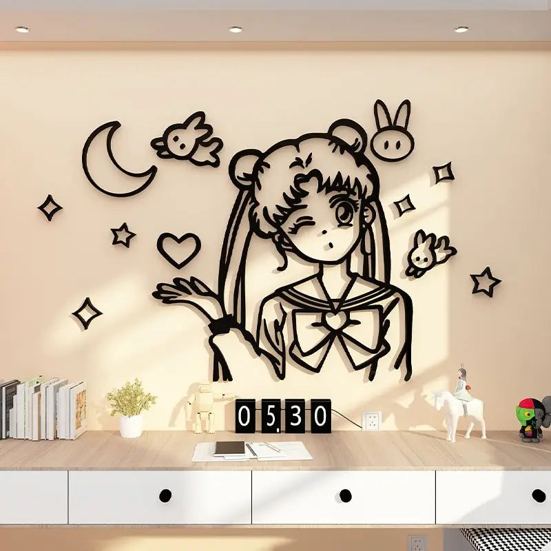 Sailored Moon Wall Sticker Girls Bedroom