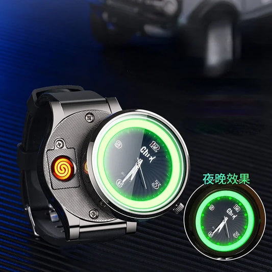 New Windproof Watch Tungsten Lighter