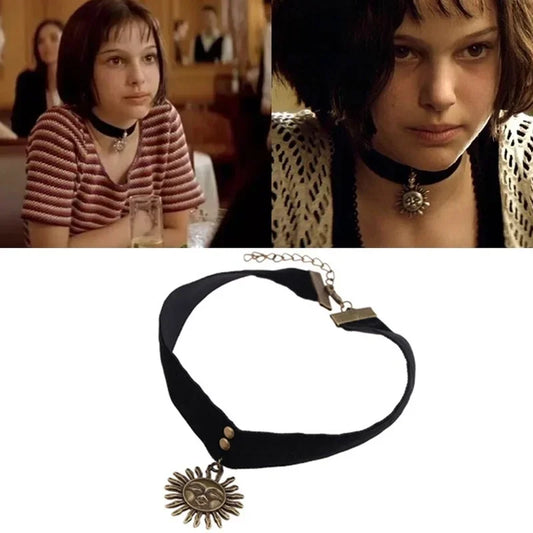 Mathilda Necklace Retro Sun Shaped Choker