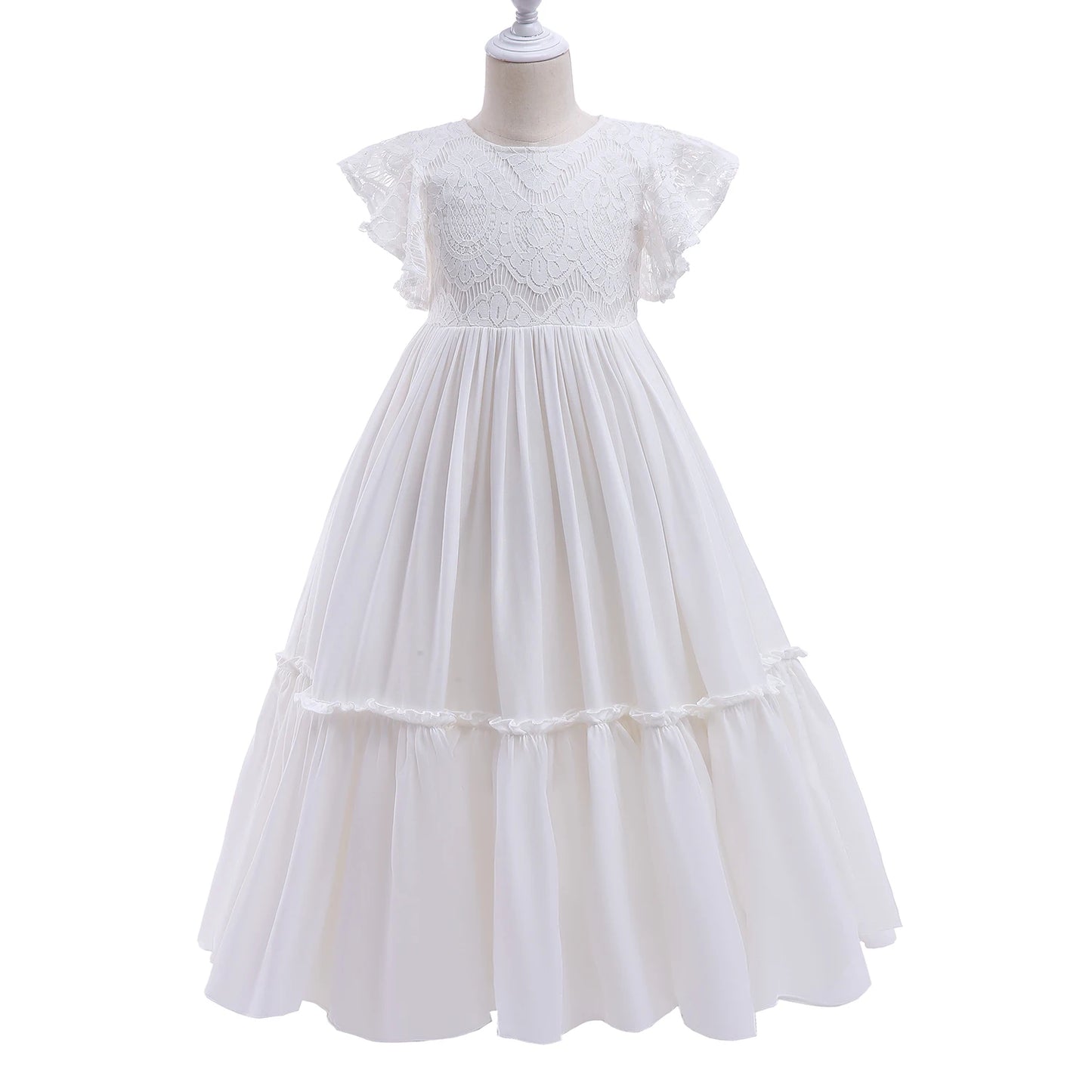 White Flower Girl Wedding Bridesmaid Wear