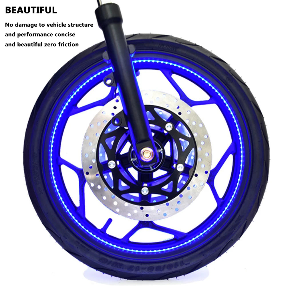 MotoGlow Hub Light - Colorful LED Wheel Lamp