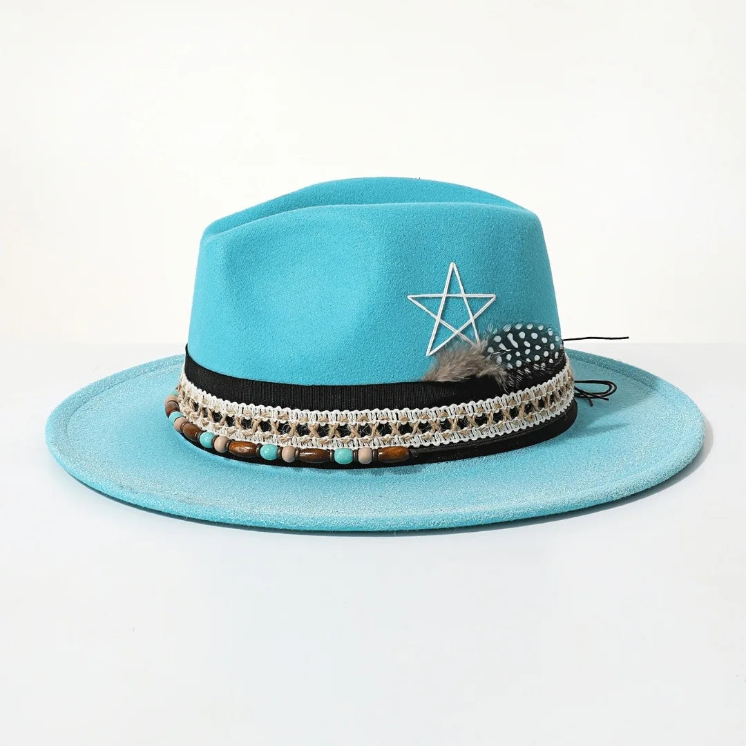 Handmade Suede Fedora Hat — Vintage Jazz