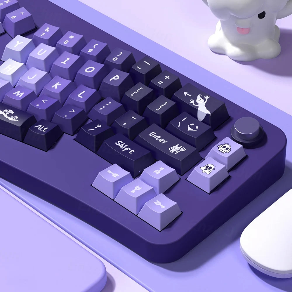 Crybaby Purple Gradient keycaps Mechanical keyboard