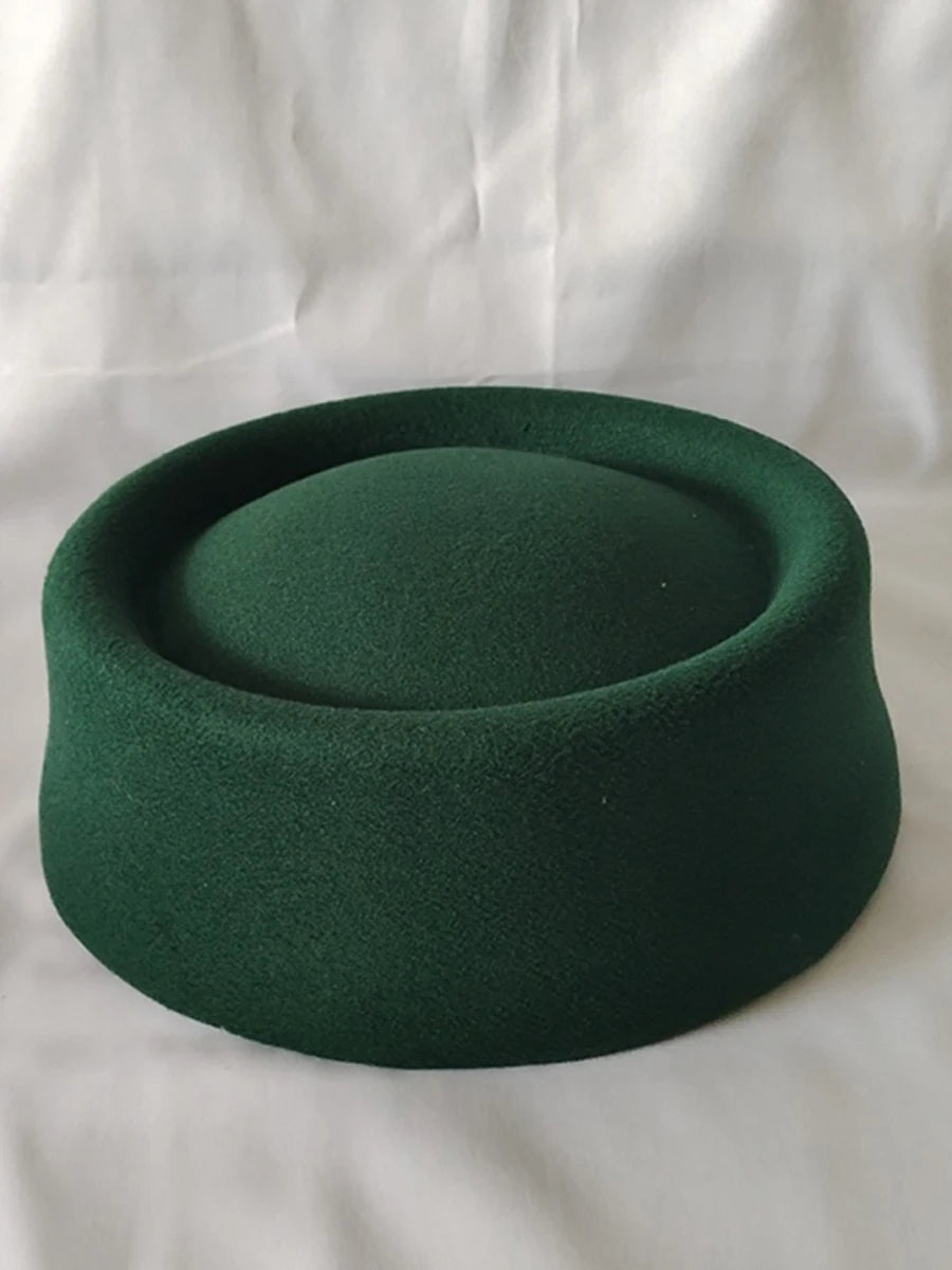 Wool Dome Beret — Hepburn Style Felt Hat